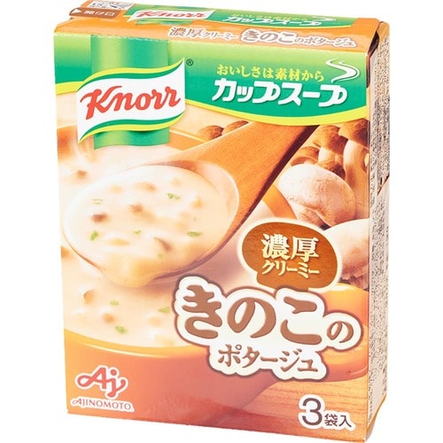 インスタントスープおすすめ 味の素 クノール カップスープ ミルク仕立てのきのこのポタージュ イメージ1