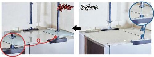 【ハウツー2】冷蔵庫上は天板まで拭いて蓄積させない イメージ