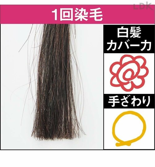 1回染毛 白髪染めトリートメントおすすめ イメージ