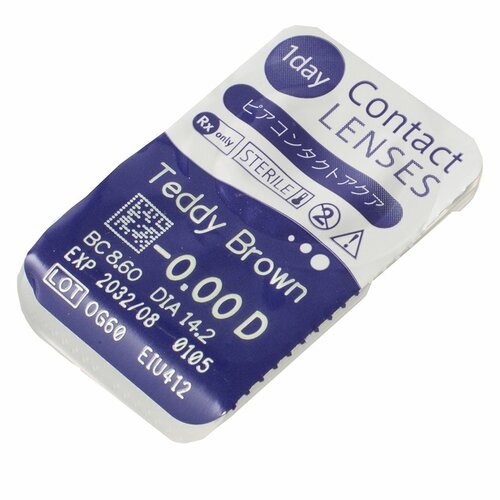 ナチュラルカラコンおすすめ パース カラーコンタクトレンズ ワンデー/テディブラウン イメージ2