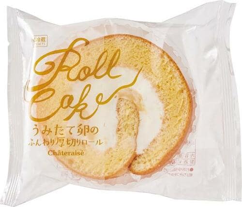 シャトレーゼ「うみたて卵のふんわり厚切りロール」 イメージ