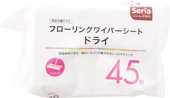 セリア「フローリングワイパー シート ドライ」