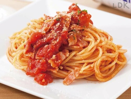 トマトの食感が楽しいパスタに カルディおすすめ イメージ