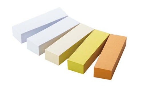無印良品:MUJI:植林木ペーパー付箋紙・8本入 30×10mm・4色・8本・各100枚