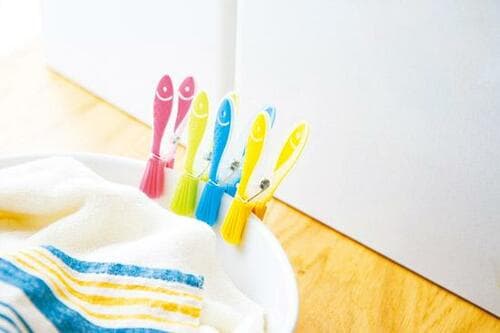 バラエティ豊かな洗濯バサミ全4種類を使ってテスト イメージ