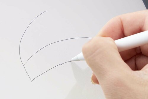 課題点2:一度途切れた線がきれいにつながらない イメージ