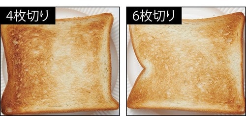 AQUA「AQT-WS14N」のパンの焼き上がり比較