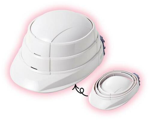 ハンマーで叩いても耐えた! 加賀産業「収納式ヘルメット オサメット」 イメージ