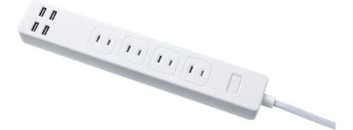 4個口+4USBでタップ数は◎価格と使い勝手がもう一つ イメージ