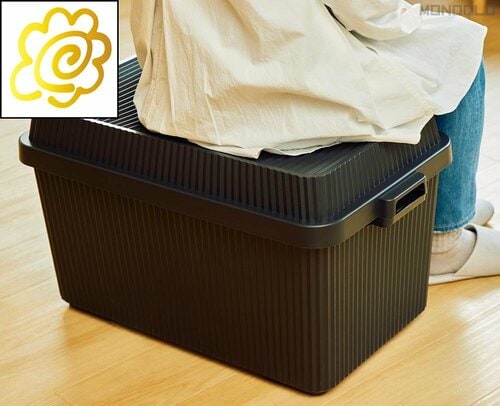 座っても大丈夫! ベンチにもなります おしゃれな大容量コンテナボックスおすすめ イメージ