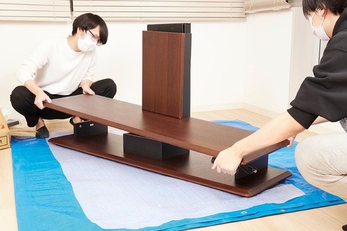 組み立ては男性3人でもめちゃ大変だった イメージ4