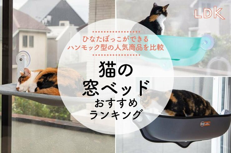 【LDK公式】猫の窓ベッドのおすすめランキング。日向ぼっこができる人気商品を比較