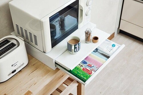 効率的に作業ができる! 生活雑貨「キッチンスライド テーブルL」 イメージ
