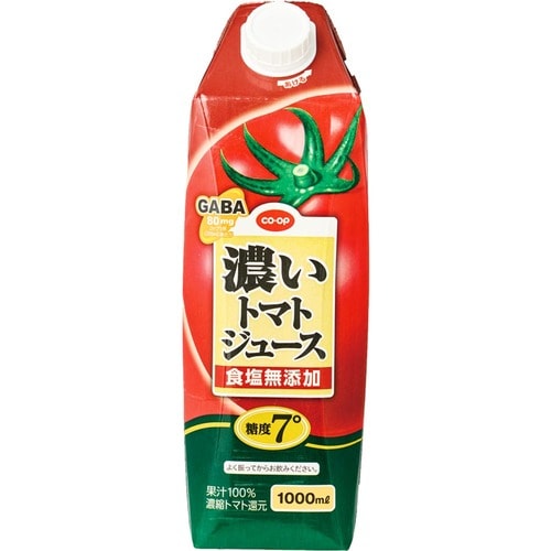 トマトジュースおすすめ コープ  濃いトマトジュース 食塩無添加 イメージ