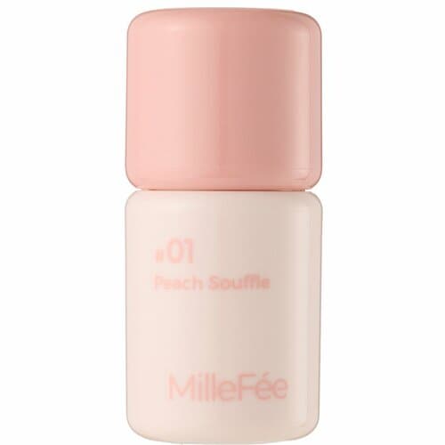 韓国チークおすすめ ミルフィー シェイクドロップチーク/01 ピーチスフレ イメージ