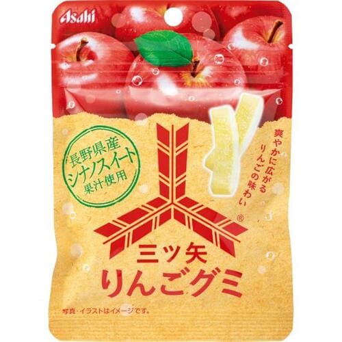 アサヒグループ食品:三ツ矢りんごグミ:お菓子