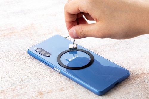 マグネット:安定感のあるマグネット マグネット式スマホリングおすすめ イメージ
