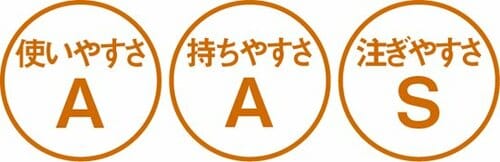 細めの湯量で丁寧に注げる安全性にも配慮された逸品 イメージ