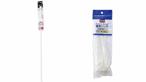 2.倒れてくるフタやバットは100均のつっぱり棒で解決! イメージ