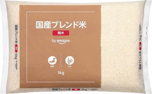 【白米】by Amazon「国産ブレンド米 政府 備蓄米 令和3年産 5kg」 Amazonプライムデーセールアイテムおすすめ イメージ
