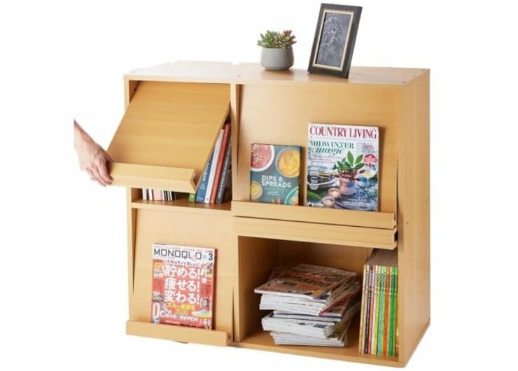 見せるも隠すも自在！ ズボラさんに“フラップ扉チェスト”がおすすめです｜『MONOQLO』が紹介